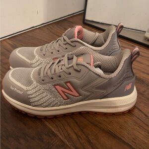 New Balance Pink and Gray Athletic Shoes